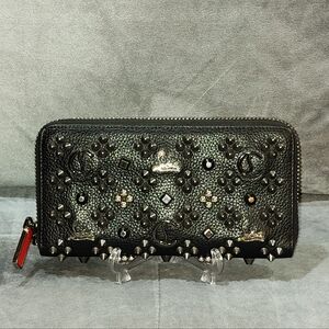 CHRISTIAN LOUBOUTIN PANETTONE GRAINED CALF LEATHER LOUBINTHESKY METAL SPIKES